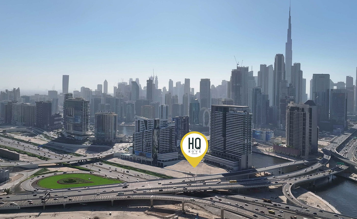 HQ by Rove at Marasi Bay, Business Bay Dubai Location Image